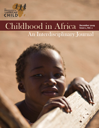 The cover of an issue of "Childhood in Africa"