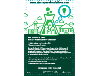 Startup Weekend Athens 2020 POSTER