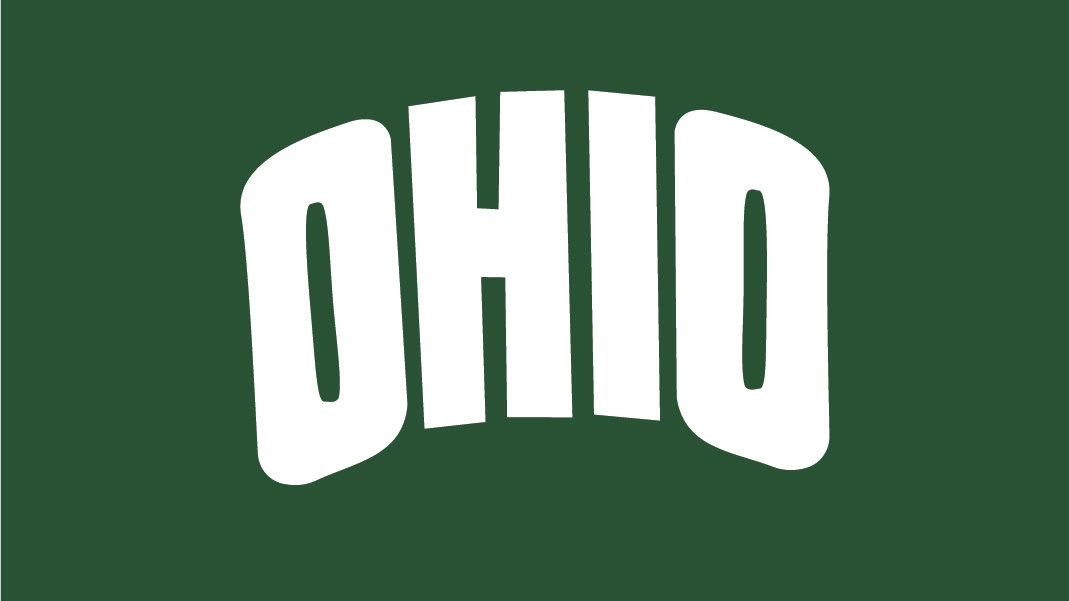 OHIO on green background 