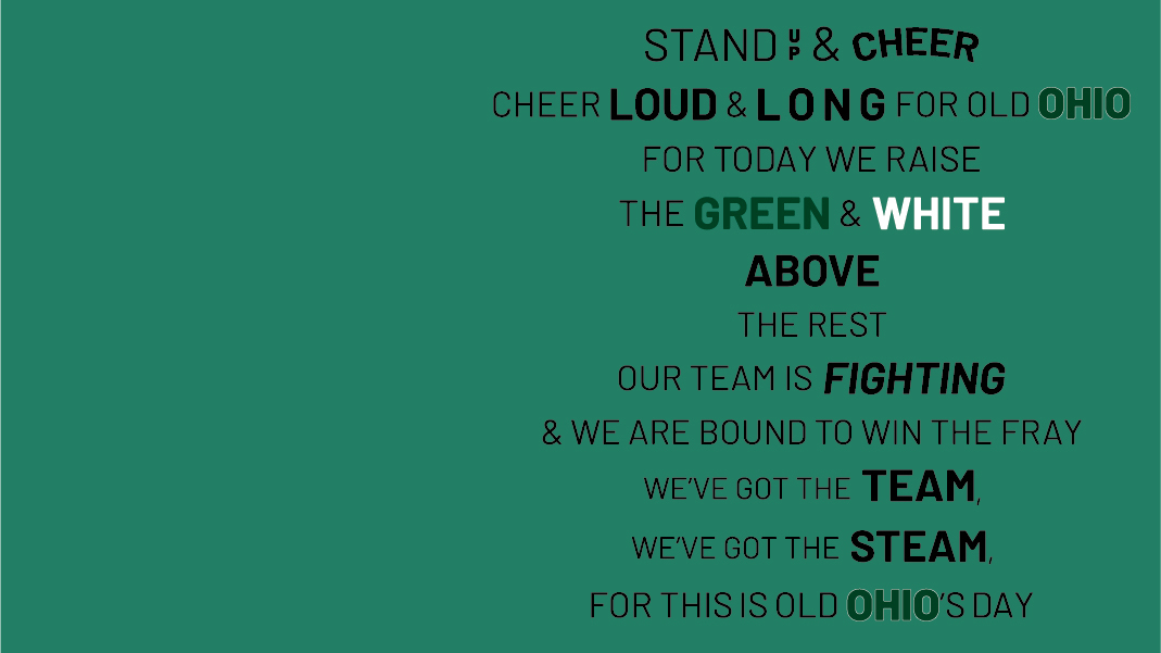 fight song lyrics center aligned