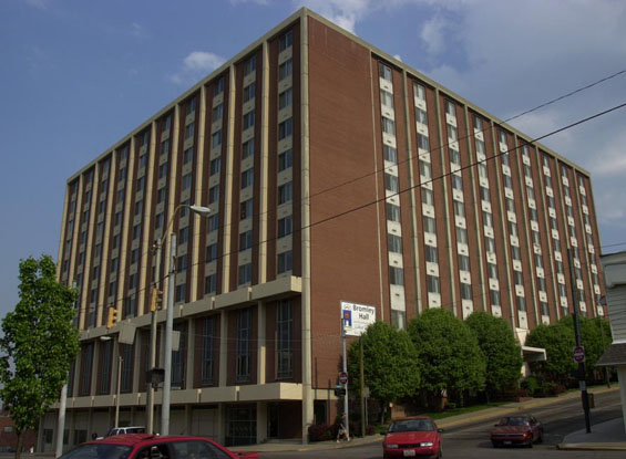 Photo of Bromley Hall, located at the corner of South Congress and West Union in Athens