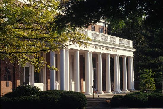 Photo of the front of Grosvenor Hall at Ohio University
