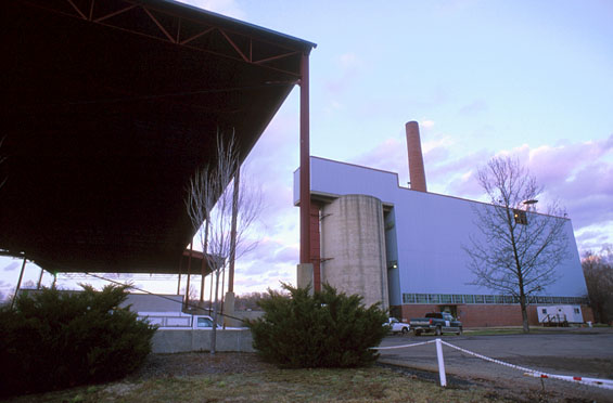 Photo of the Lausche Heating Plant at Ohio University