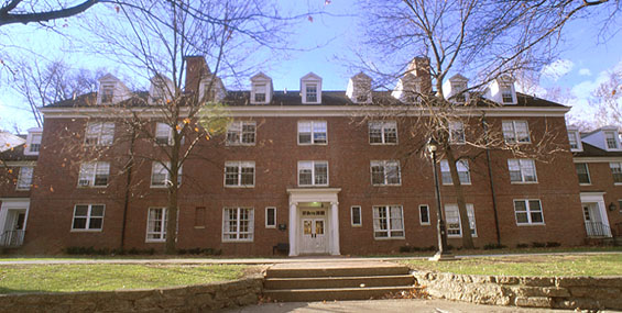 Photo of Perkins Hall, located on East Green