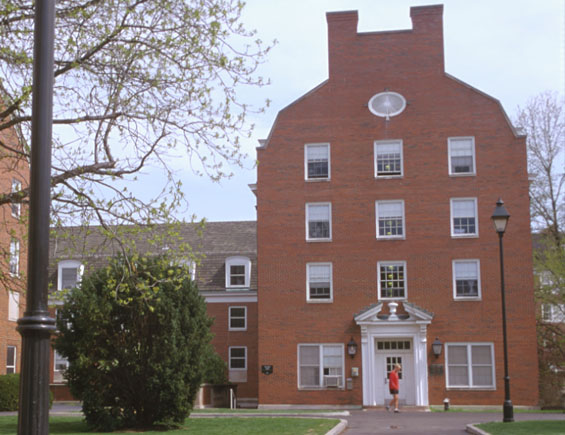 Photo of Treudley Hall, located on West Green