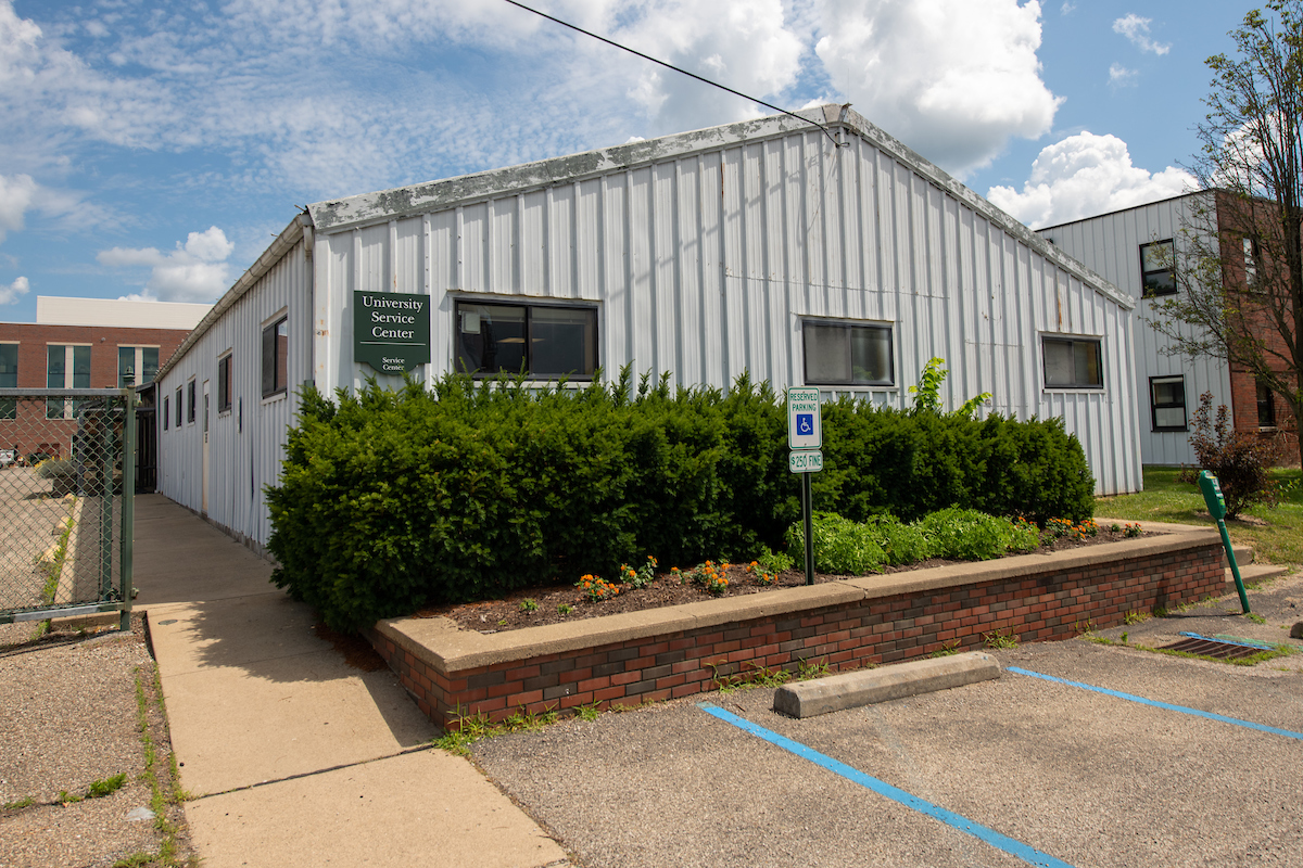 Photo of the University Service Center, located on South Green