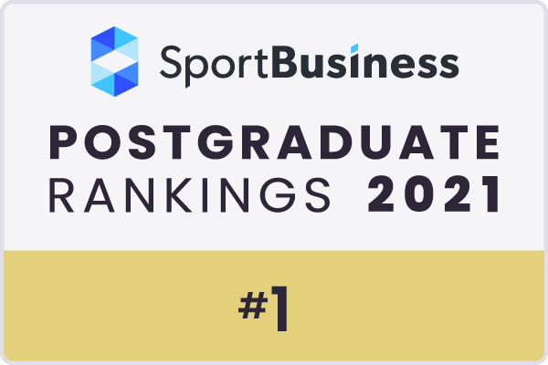 SportBusiness Postgraduate rankings 2021 #1 graphic
