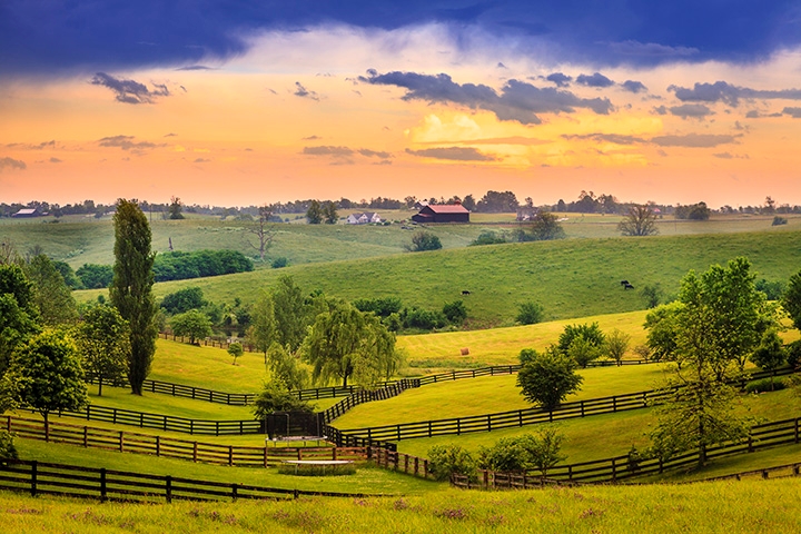 Beautiful Bluegrass Region of Kentucky
