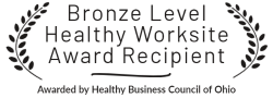 Email Signature stating "Bronze Level Healthy Worksite Award Recipient"
