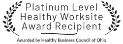 Email Signature stating "Platinum Level Healthy Worksite Award Recipient"