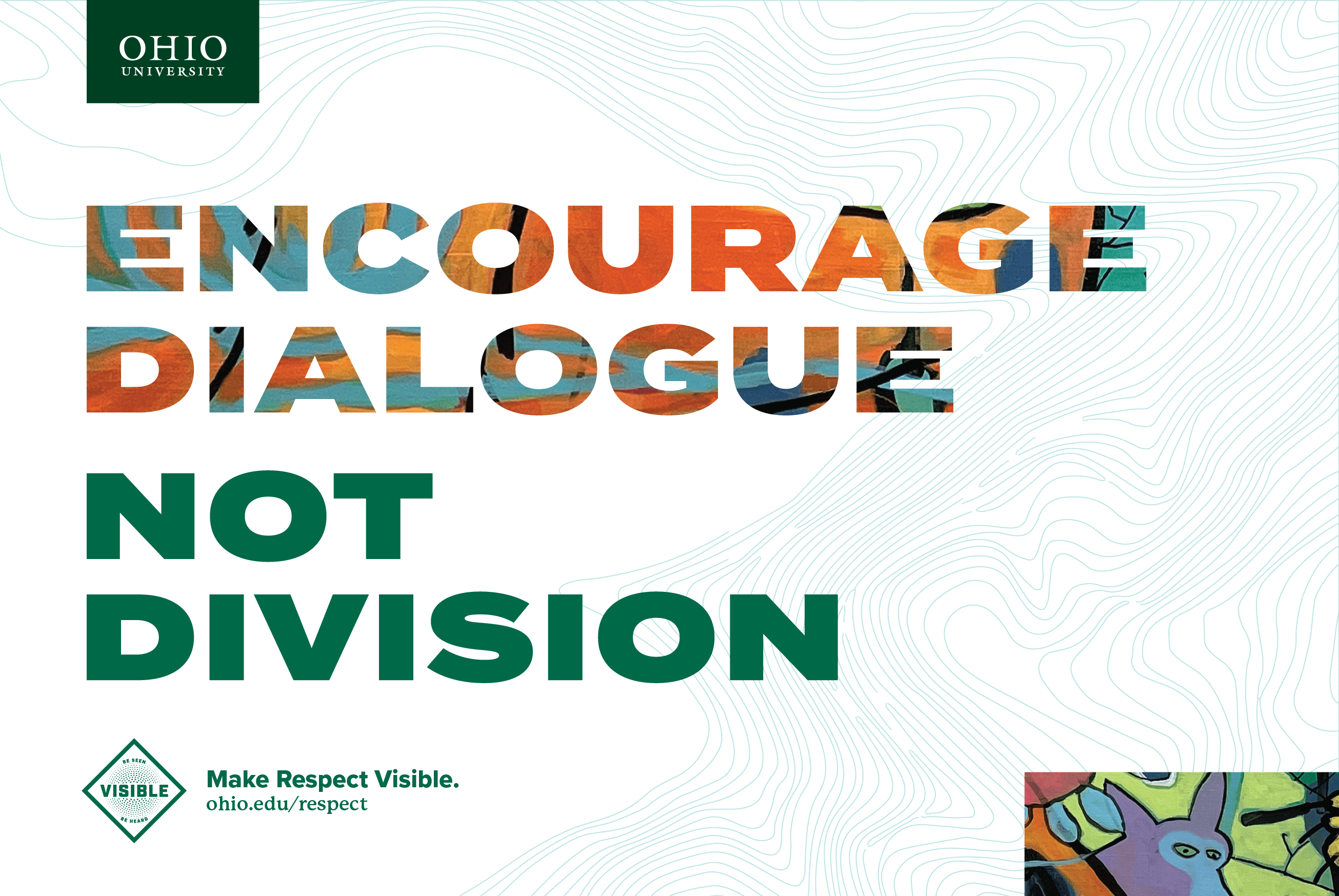 Image of the Encourage Dialogue Make Respect Visible poster