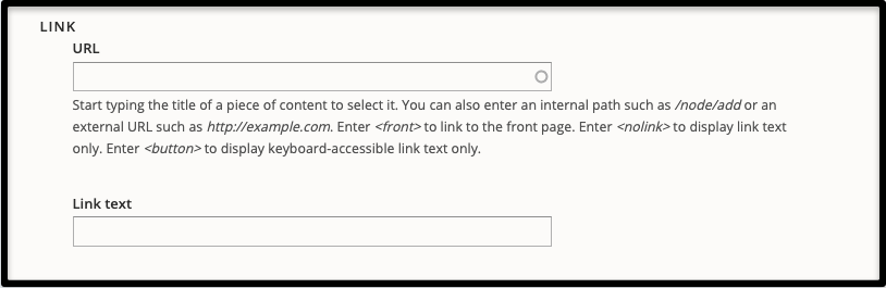 Add URL and Link Text for office homepage