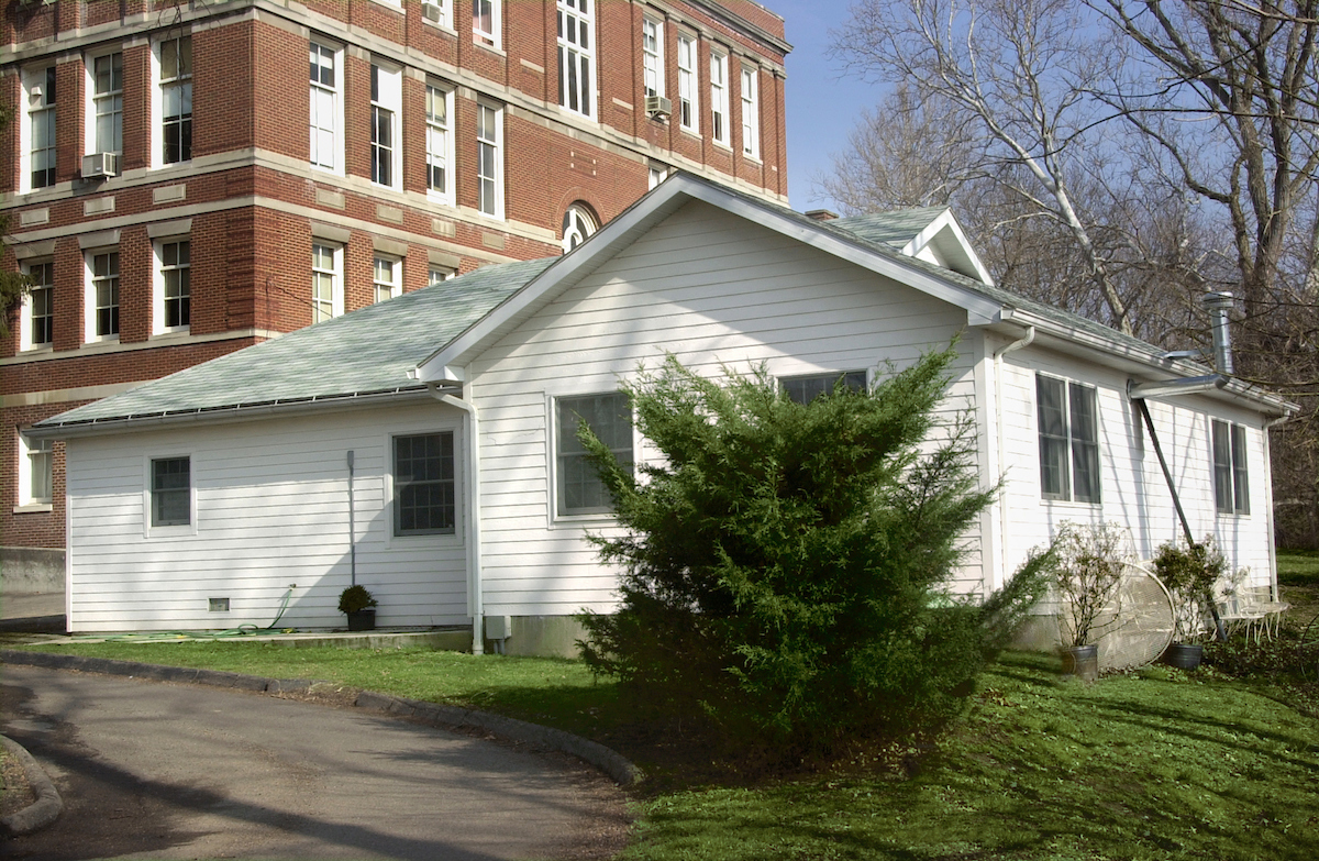 Photo of Upper Campus Grounds maintenance building at Ohio University