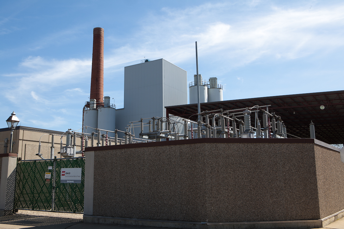 Photo of the Lausche Heating Plant at Ohio University