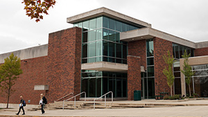 Front entrance of Lancaster campus