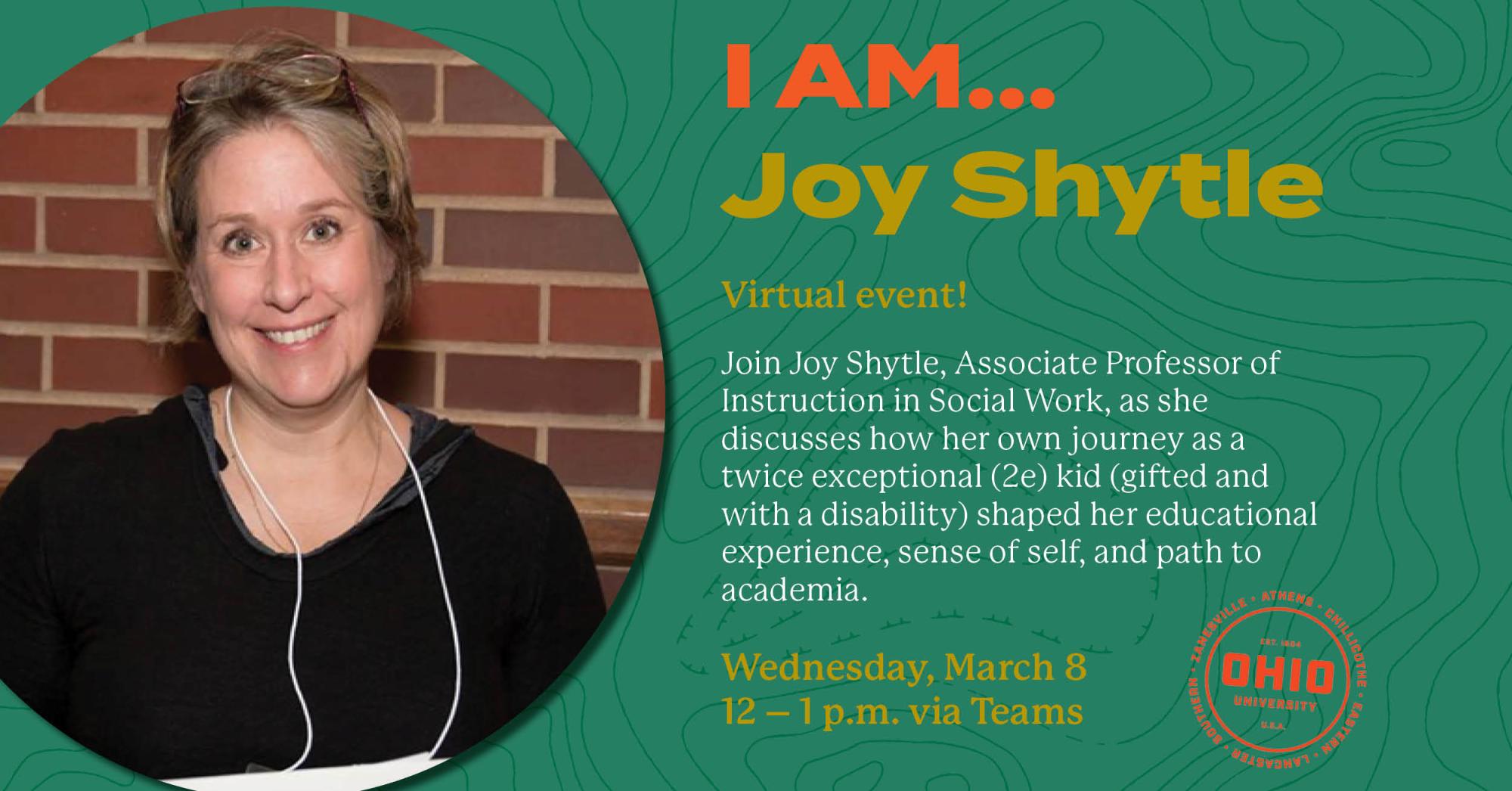 image of I AM speaker Joy Shytle