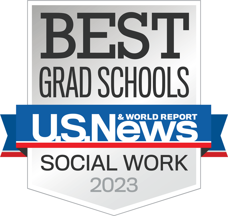 Badge for US News Best Online Social Work Grad