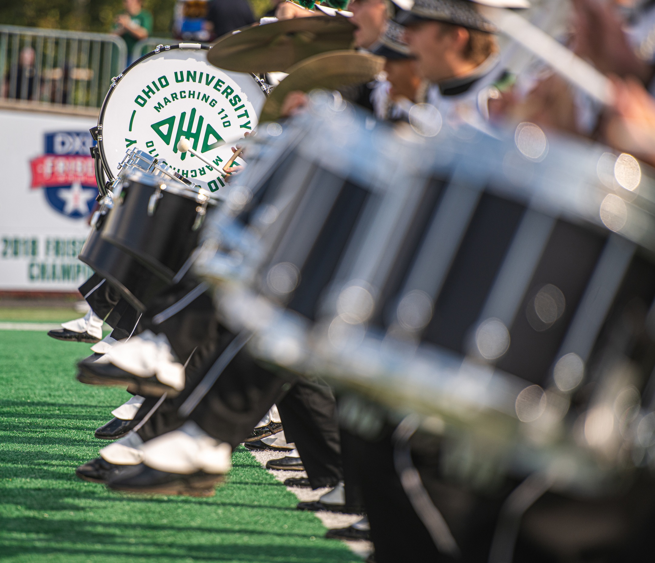 Snare drums in Marching 110.