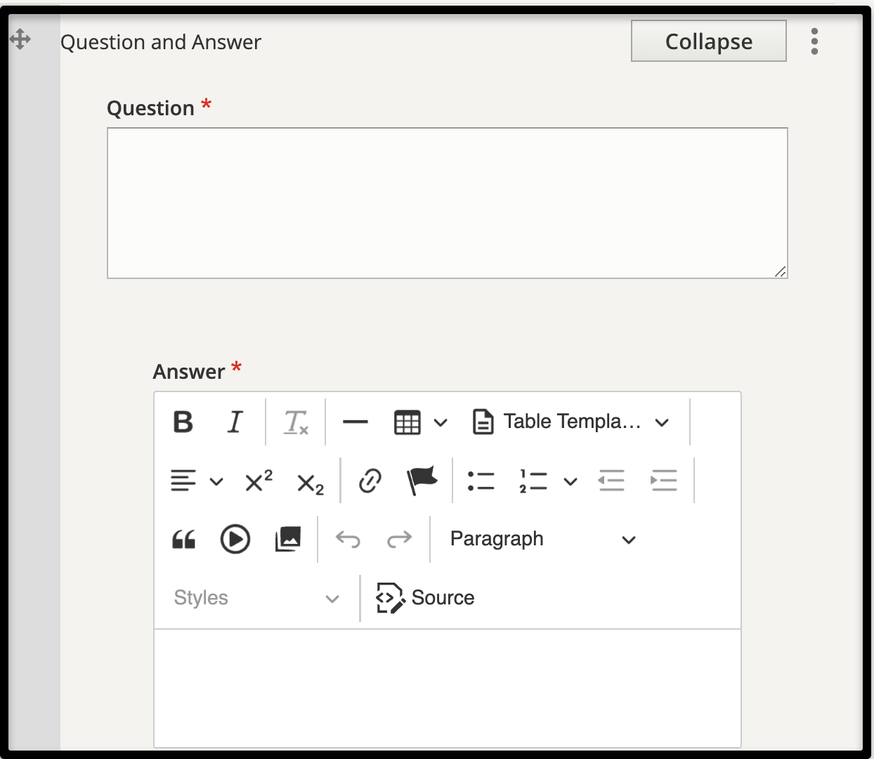Question and Answer Text Box