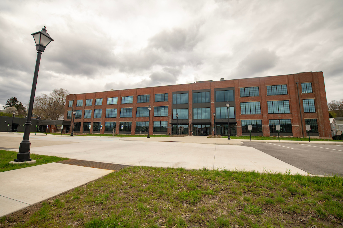 Exterior of the Russ Research Opportunity Center brick building