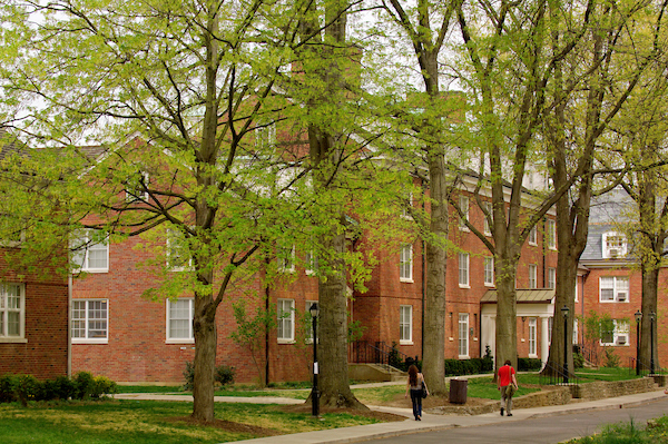 Photo of the front of Read Hall, located on East Green