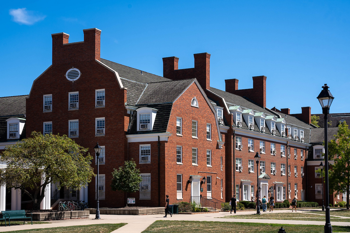 Photo of Sargent Hall, located on West Green