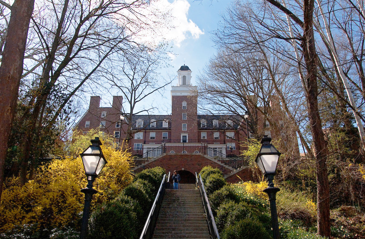 Photo of Bryan Hall, located on College Green