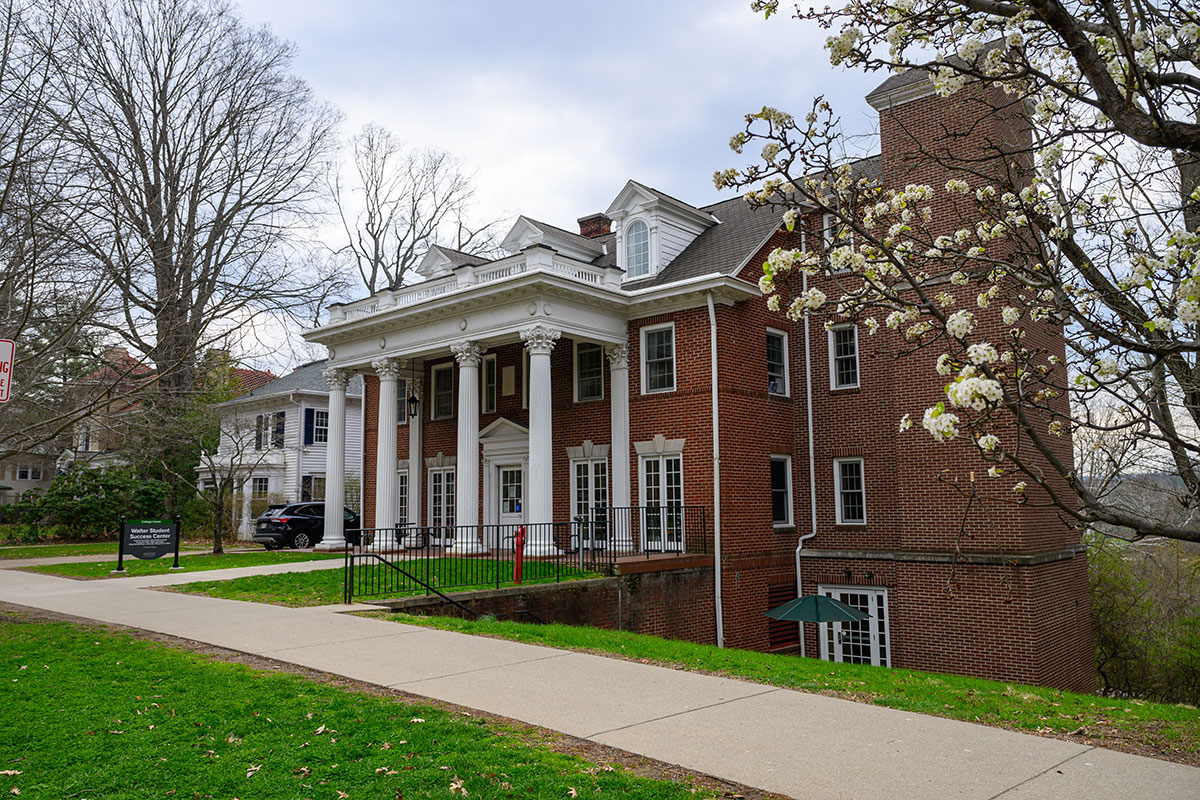 Exterior of Walter Student Success Center brick building at Ohio University