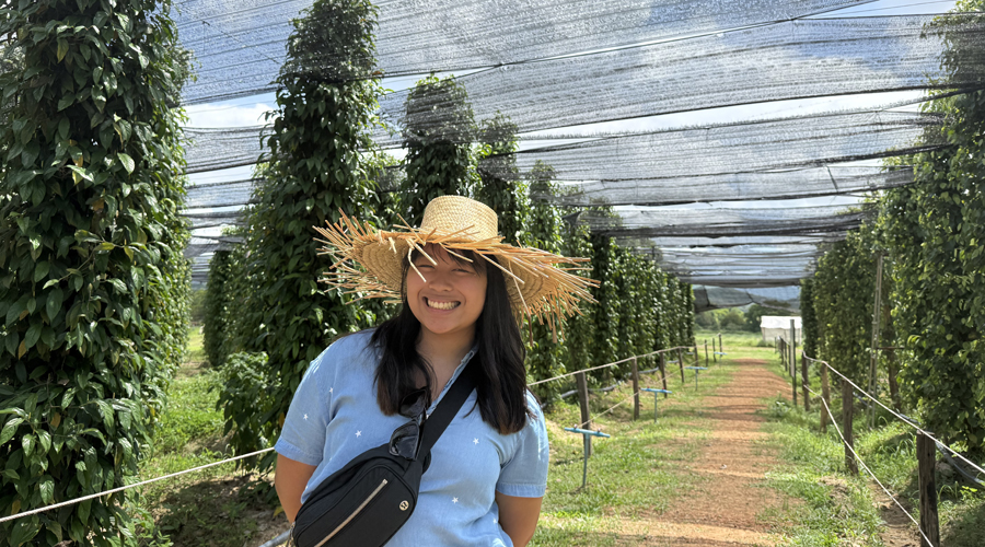 Student on an international internship