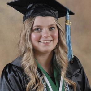 image of Shannon Lusk in her cap and gown