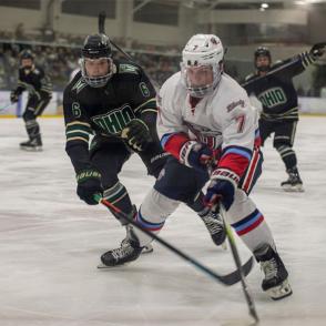 ohio university hockey team playing in bird ice arena