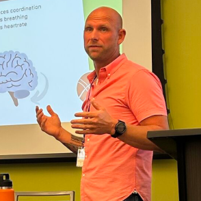 image of Michael Hickman giving a presentation