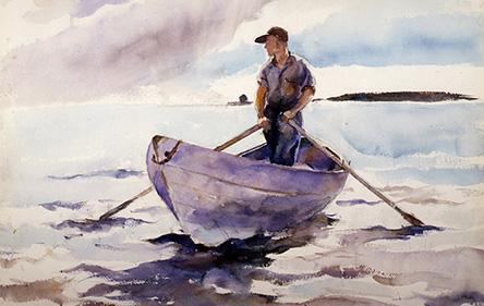 Andrew Wyeth, Young Fisherman, watercolor