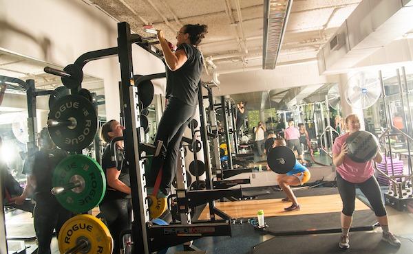 WellWorks members in the Fitness Center