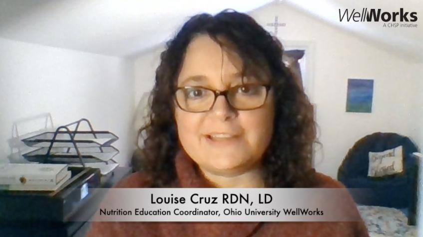 screenshot of mindful eating promo video