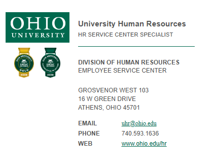 Bobact Beyond Badge email signature example, one gold badge and one specialty to left of name.