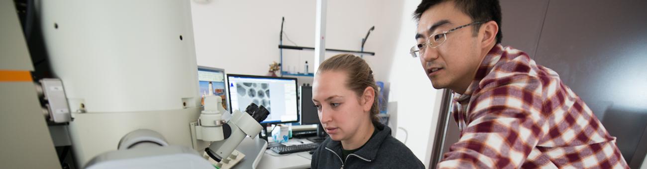 Researchers in a lab