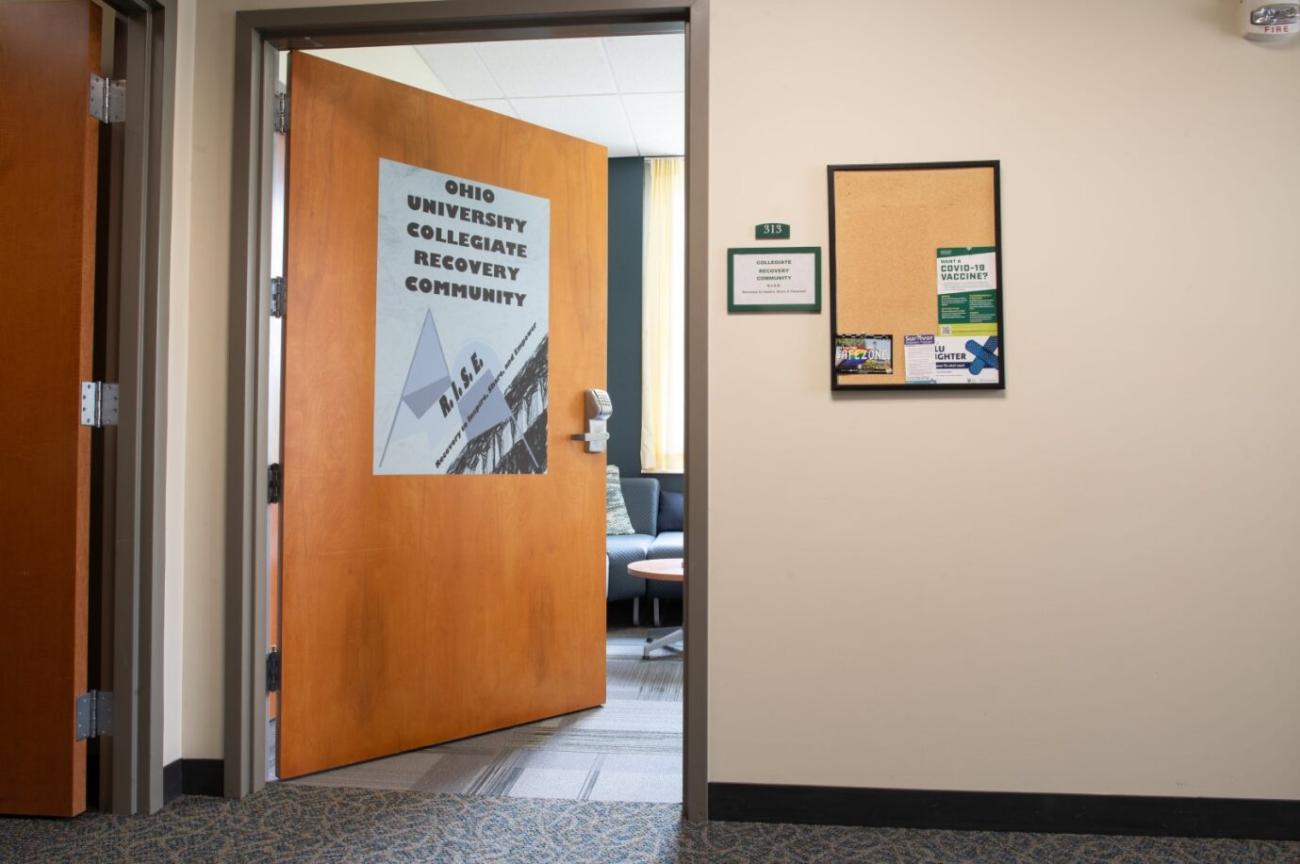 Collegiate Recovery Community Entry Door