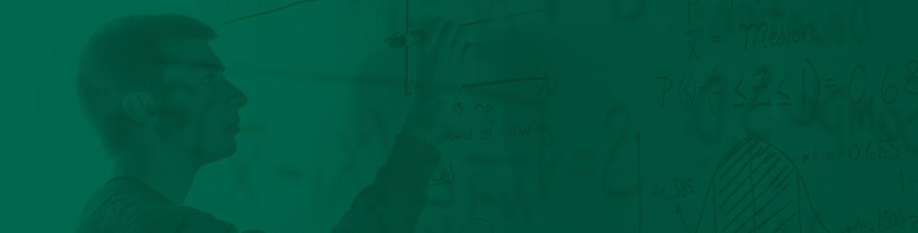 Person writing math equations on a whiteboard 