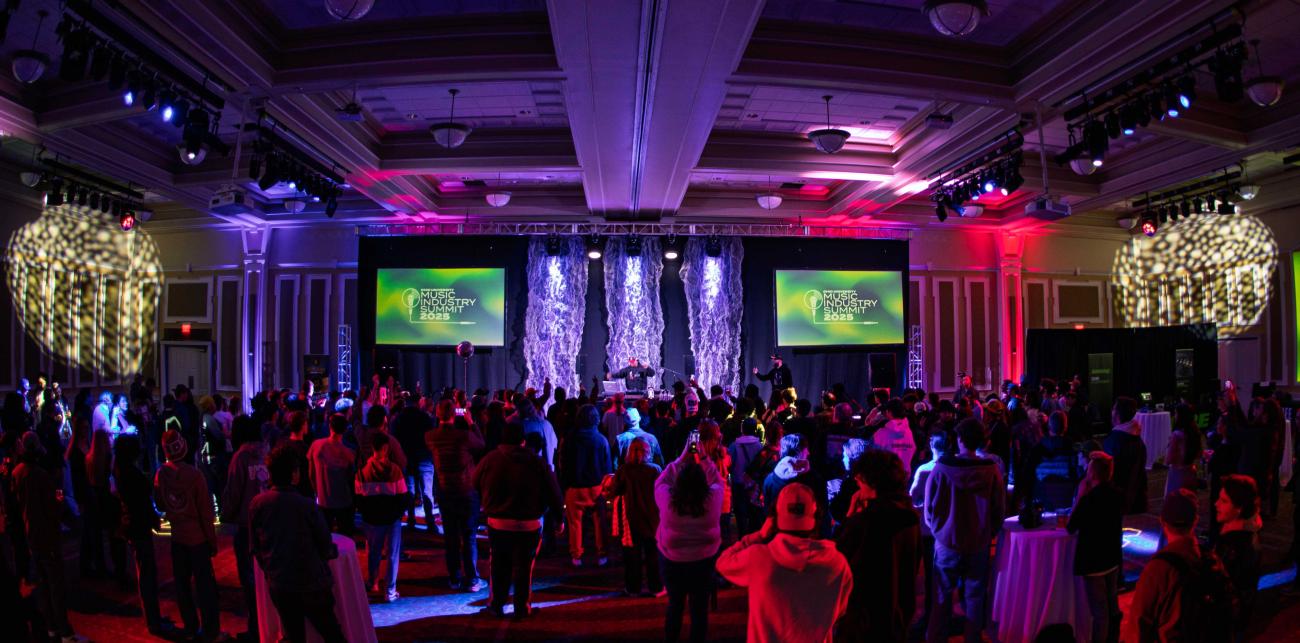 Music Industry Summit Party Crowd Shot DJ Premier