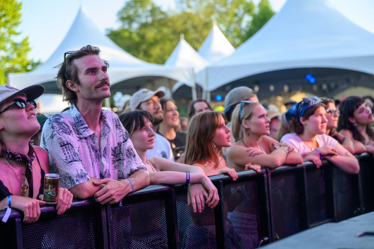 crowd of people at a music festival