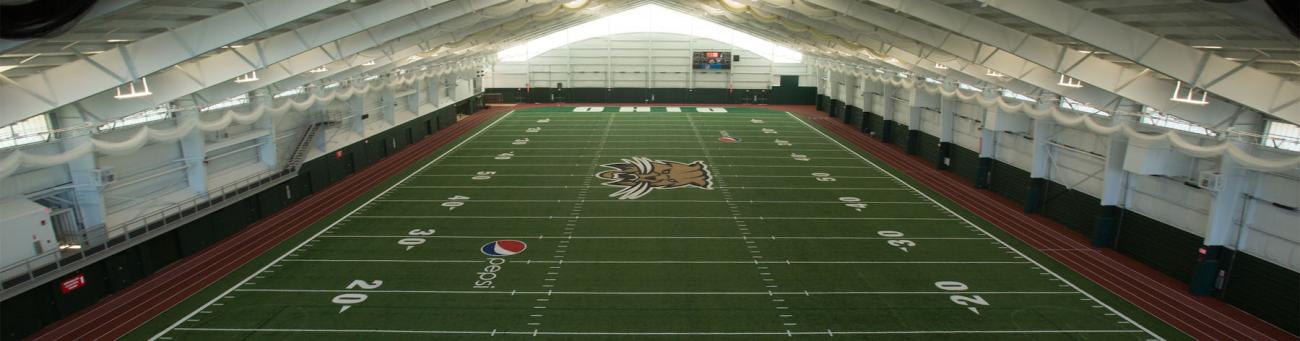 wide shot of walter fieldhouse indoor space for club sports