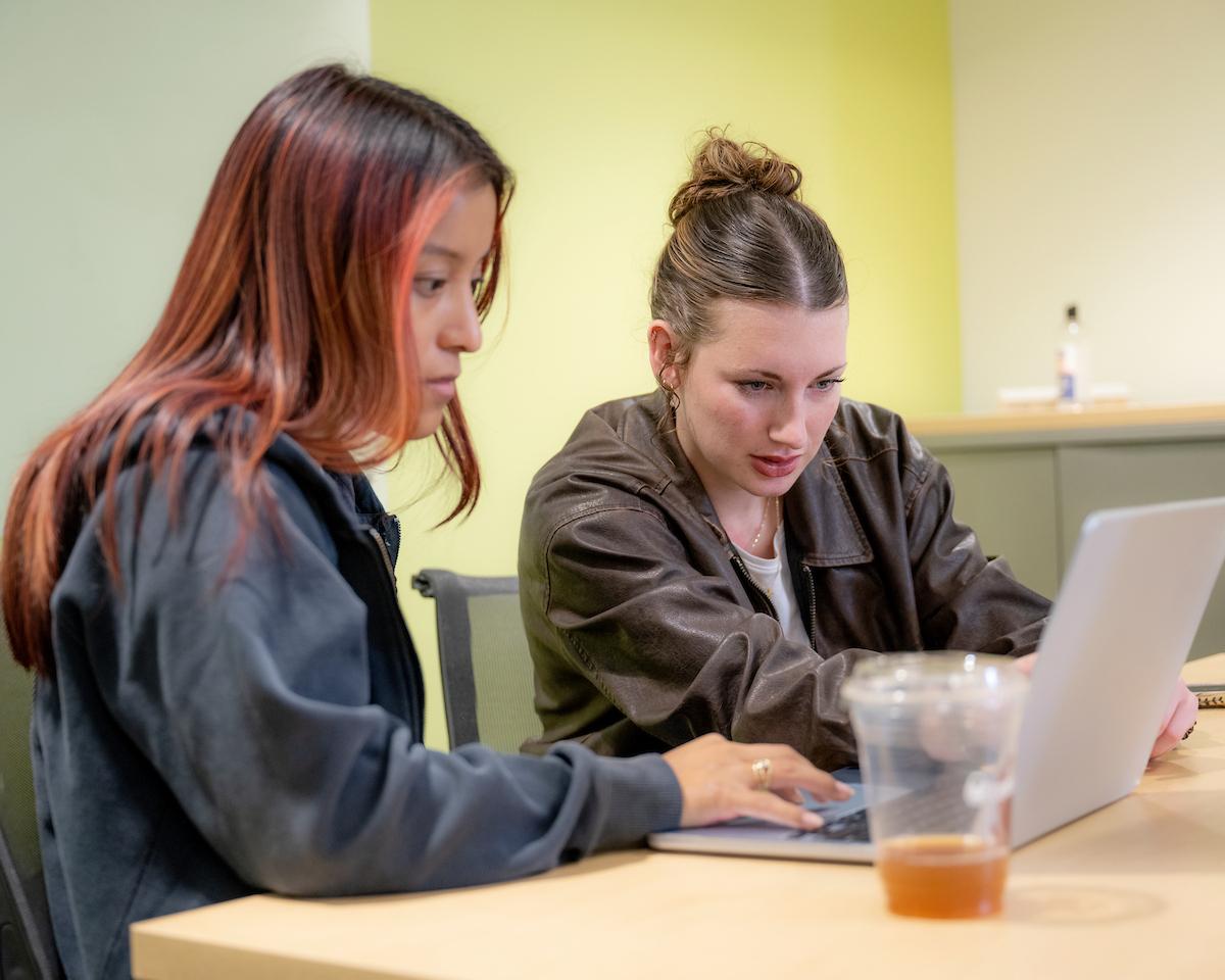 Students Studying at AAC Learning Commons