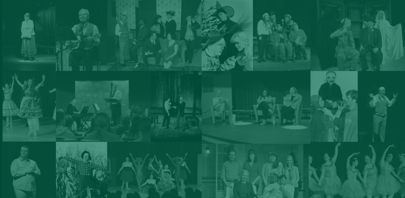 Collage of performance photos over the years
