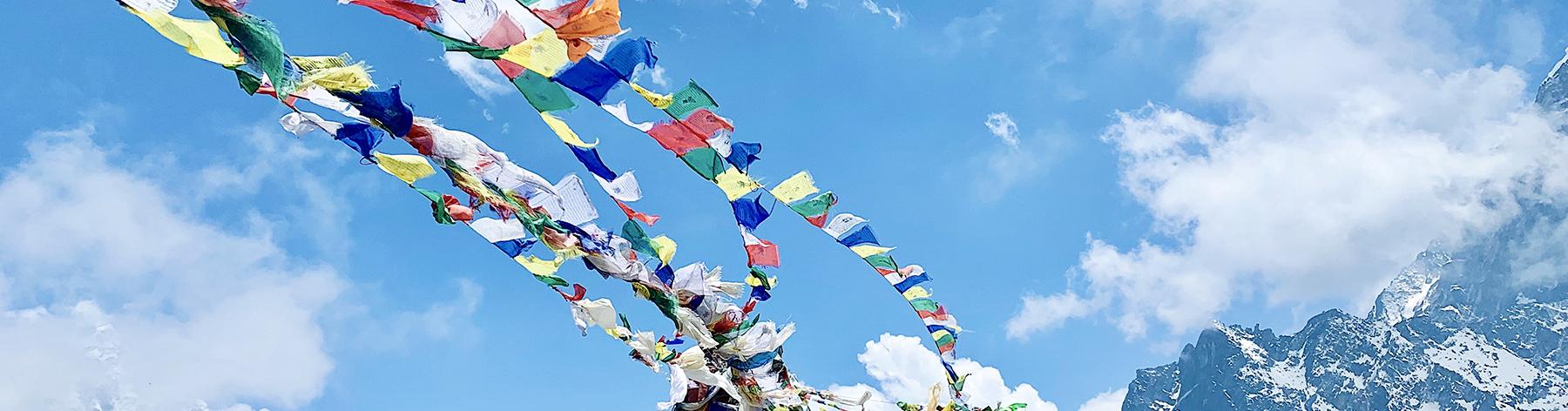 Flags at the Everest Memorial