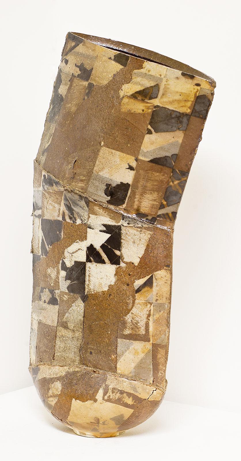 Untitled, 1996, Hendrik Schink, stoneware and glazes, 17.75 in. x 9.5 in. x 4.5 in. (45cm x 24cm x 11.4cm), 96.002.3. Gift of the artist.