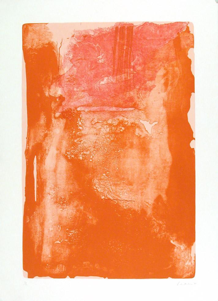 Divertimento, 1983, Helen Frankenthaler (American, 1928-2011),  lithograph,  38” x 27.5” (96.5cm  x 69.8cm), published by Multiples/Marian Goodman, NYC,  KMA 84.009.i2
