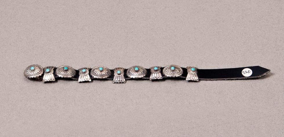 Small Link Bracelet, date unknown, maker unknown, Navajo, 89.016.472. Gift of Edwin L. and Ruth E. Kennedy.