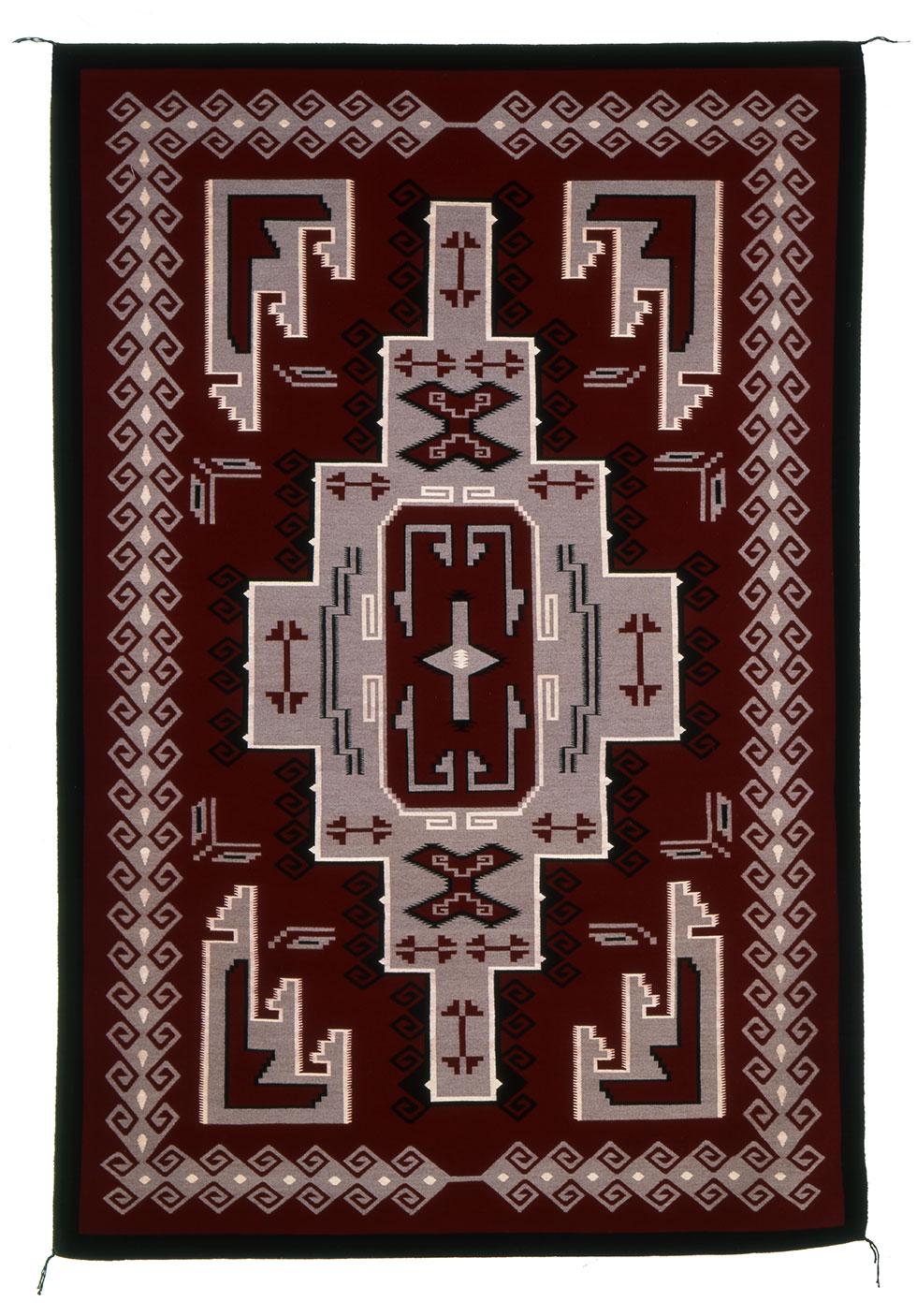 Ganado rug, c. 1988, Betty Joe Yazzie, 105 x 70.5in (266.7 x 179cm), 91.023.125. Gift of Edwin L. and Ruth E. Kennedy.