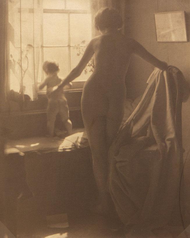 Nude and Baby, 1912, Clarence H. White, platinum print, 9.625 x 7.625 in. (24.4 x 19.4 cm.) 78.035.i4. Gift of Clarence H. White Jr.